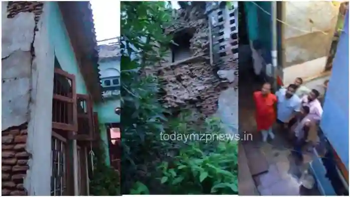 Varanasi Stairs of a dilapidated building collapsed NDRF rescued trapped people