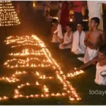 Varanasi The religious community was lit up with the light of thousands of lamps