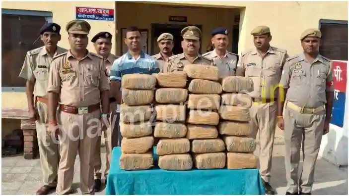 50 kg ganja recovered from Tatanagar-Muri Express in Mirzapur worth more than 12 lakhs