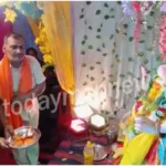 Ganesh Utsav Idol of Lord Ganesha installed in Gosain Tola of Mirzapur