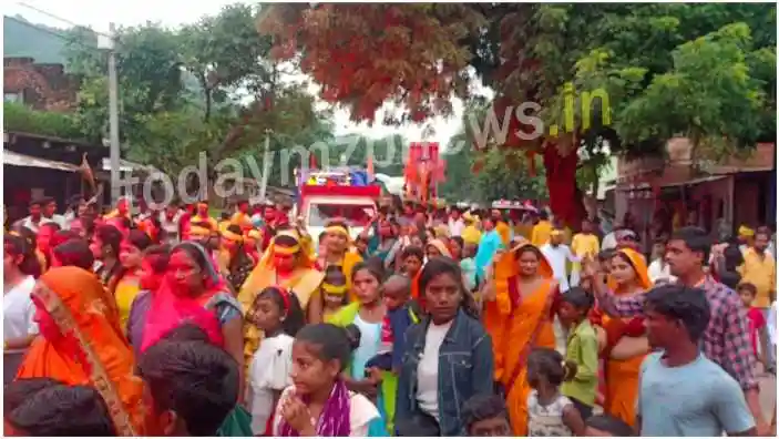 Halia Ganesh idol immersed after taking out procession