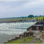 Halia Water is being released into the river from the Adwa Dam through four gates