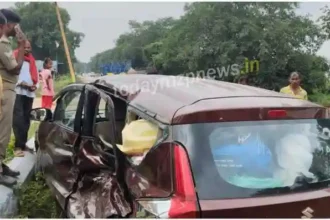 Madihaan Car smashed to pieces after collision with truck woman dead four injured