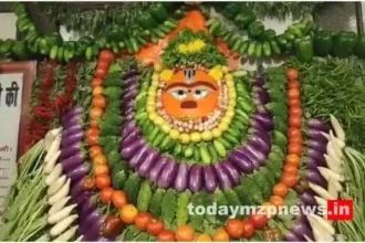 Mahavir was adorned with vegetables in Vindhyachal