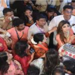 Shilpa Shetty visited Lalbaugcha Raja with husband Raj Kundra and mother