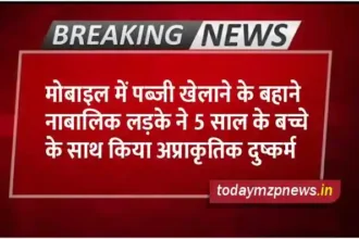 Sonbhadra A minor boy raped a 5 year old child on the pretext of playing PUBG