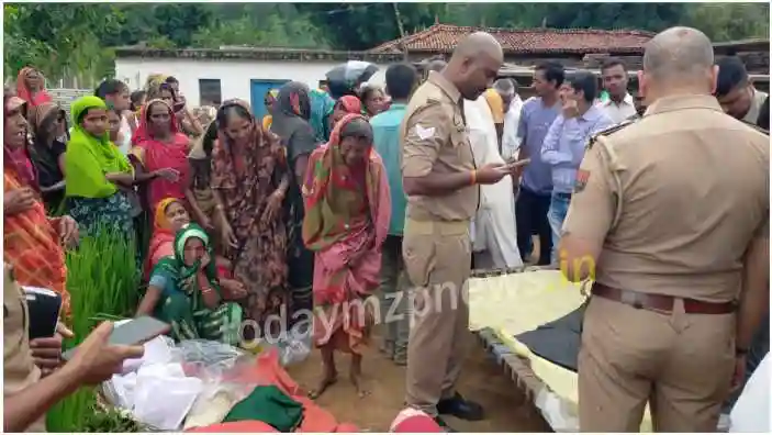 Sonbhadra A woman was murdered with a sharp weapon