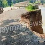 Sonbhadra The safety wall of the culvert built at a cost of lakhs collapsed