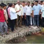 Sonbhadra. Culvert damaged due to rain, villagers surrounded the MLA