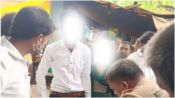 There was a ruckus in Mirzapur court premises when a lover couple tried to get married
