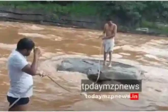 Two people saved from drowning due to rising water in Lakhaniya Dari