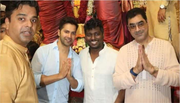 Varun Dhawan took blessings after visiting Lalbaugcha Raja with Atlee
