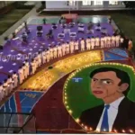 A huge rangoli was made to pay a true tribute to Padma Vibhushan Ratan Tata