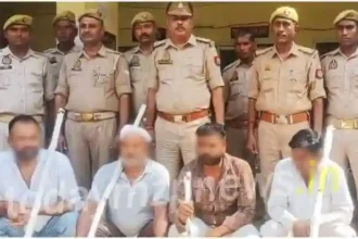 Big action by Mirzapur police 4 accused arrested in the murder case in Vindhyachal area