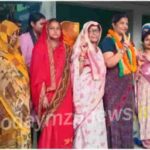 Kachhwa BJP candidate Suchismita Maurya did public relations in dozens of villages