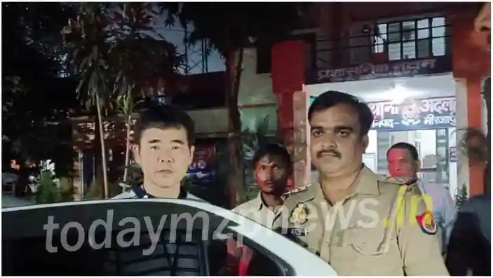 Mirzapur police prompt action saved a foreign national from missing his flight