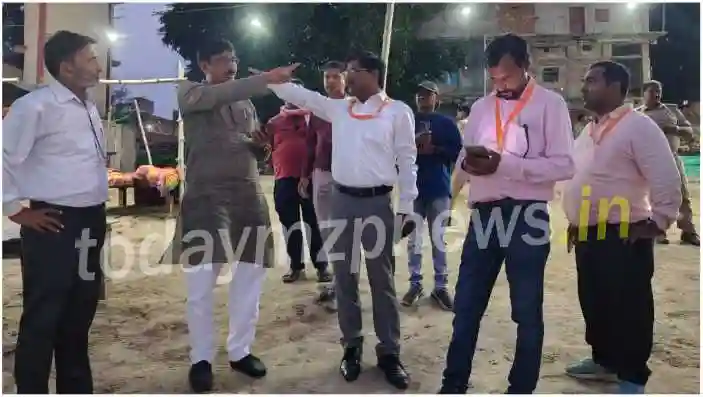 Municipal president inspected Vindhyachal Ganga Ghat