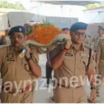 Police's loyal dog Maya passed away in Mirzapur, tribute paid in police line