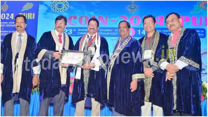 Professor RP Maurya received International Memorial Medal