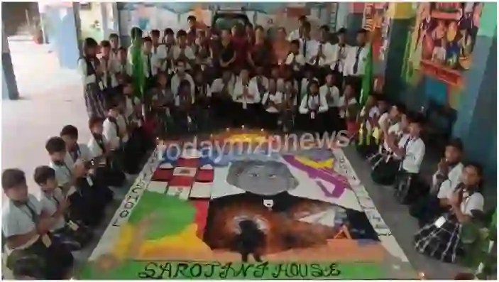 Rangoli competition was organized in Playway School