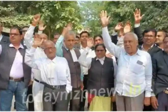 Sonbhadra Advocates protest