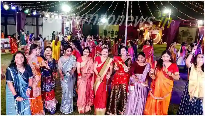 Sonbhadra Famous DJ artist created a stir in Dandiya Night