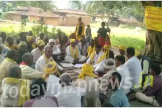 Sonbhadra Oppression of tribals will not be tolerated Ramashankar Singh Poya