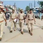 Sonbhadra Police visited in view of the festival and law and order