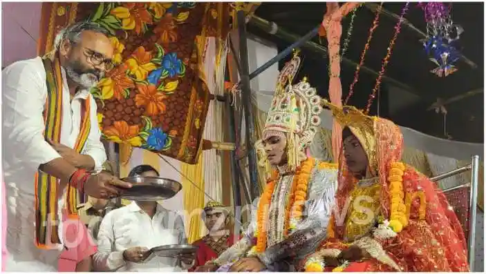 Sonbhadra The Ramlila grounds reverberated with the chants of Shri Ram