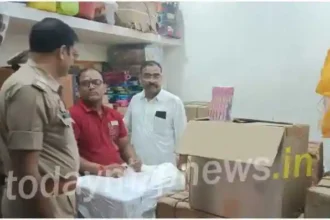 Sonbhadra police launched a campaign against illegal firecracker factory and storage