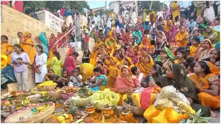 Grand celebration of Chhath festival in Mirzapur