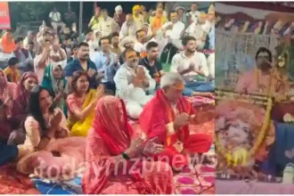 Great organization of Shrimad Bhagwat Katha in Mujehra Kala