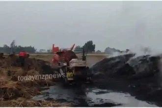 Madihaan fire started due to spark, tractor burnt to ashes