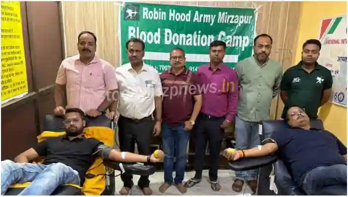 Robin Hood Army and NIFA blood donors donated blood