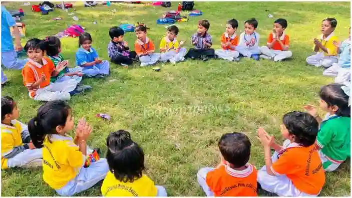 Sonbhadra Children celebrated Children Day on the birth anniversary of Pandit Jawaharlal Nehru