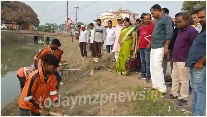 Sonbhadra Preparations for Chhath Puja are on a war footing Ruby Prasad