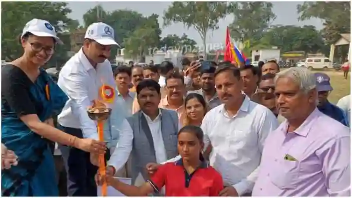 Sonbhadra Two day district level children's sports competition started