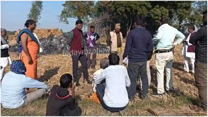 Drummondganj Crop in the barn burnt to ashes