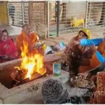 Hawan Pujan organized on Amavasya at Om Shanti Gangadhar Ashram