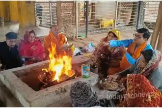 Hawan Pujan organized on Amavasya at Om Shanti Gangadhar Ashram