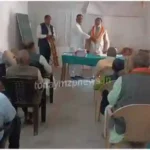 Mirzapur Sikhar in-charge Manoj Jaiswal reached the BJP workshop