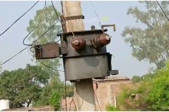 Sonbhadra Burnt transformer of tribal colony