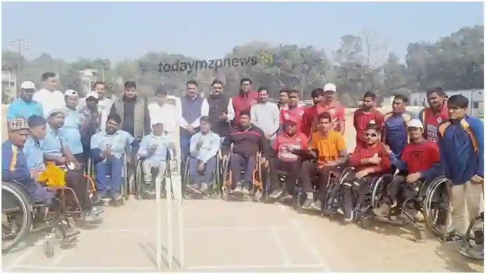 Kachhwa Wheel chair cricket competition