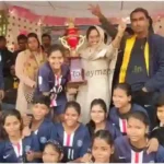 Varanasi team captured the title of women's football competition