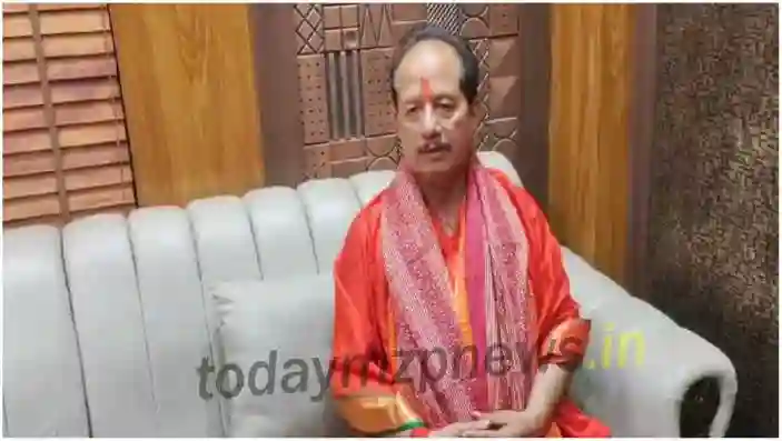 Bihar Deputy CM Vijay Kumar Sinha arrived at Vindhyachal for worship